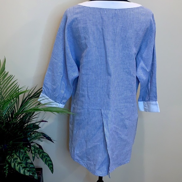 FOR CYNTHIA linen cotton blend tunic - Picture 6 of 12